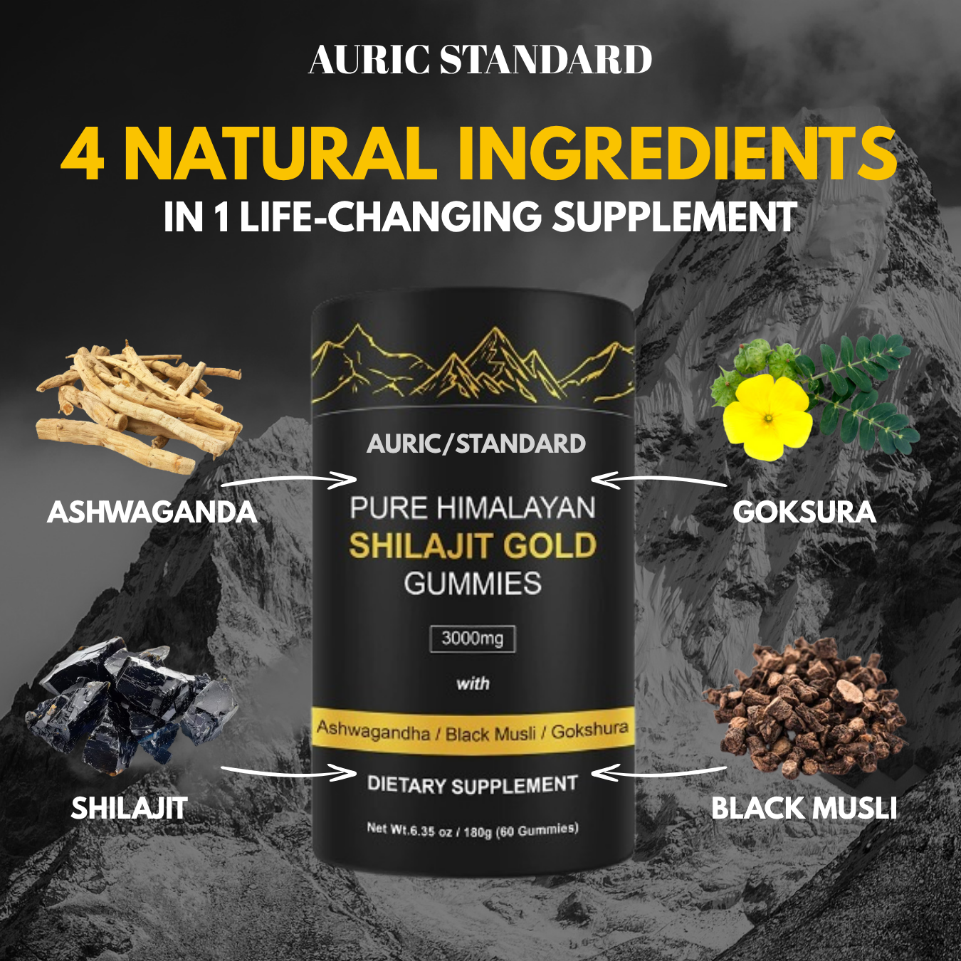 Pure Himalayan Shilajit Gummies